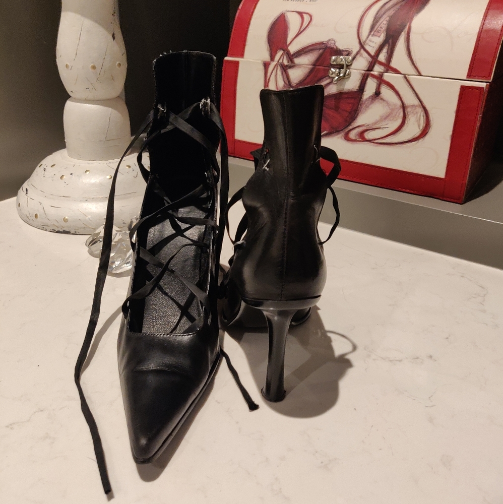 🛍️Lace up heels - Picture 4 of 12
